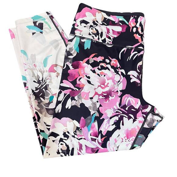 ATHLETA | Elation Blossom Floral Leggings 7/8 Length XL - Picture 2 of 10